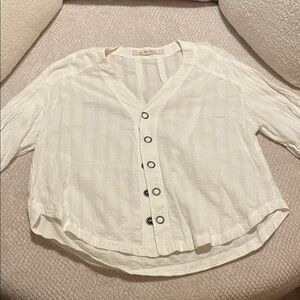 We The Free Cream Button-Down Women's Shirt